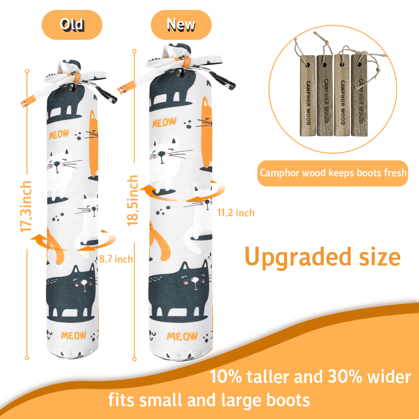 Boot Trees for Tall Boots, Includes cedar wood inserts, Boot Holders for Tall or Cowboy Boots. 1 Pair.