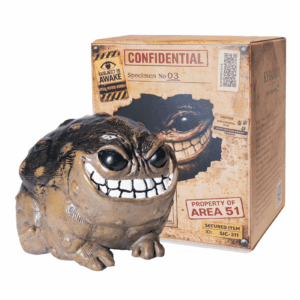 weird grumpy smiling frog toad statue, funny ugly cute garden yard plant decor novelty home office decor sculpture, unique gift boxed figurine, 1pc