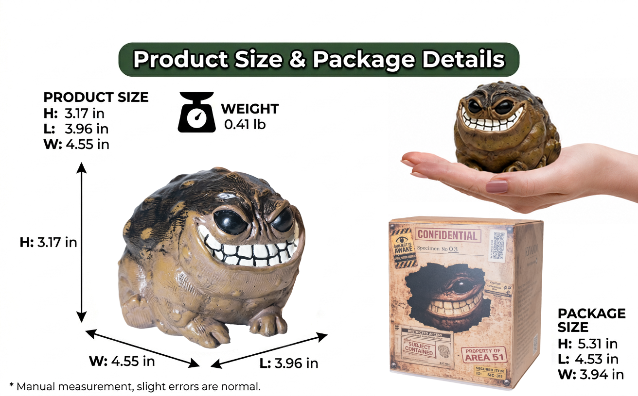 weird grumpy smiling frog toad statue, funny ugly cute garden yard plant decor novelty home office decor sculpture, unique gift boxed figurine, 1pc weird grumpy smiling frog toad statue, funny ugly cute garden yard plant decor novelty home office decor sculpture, unique gift boxed figurine, 1pc