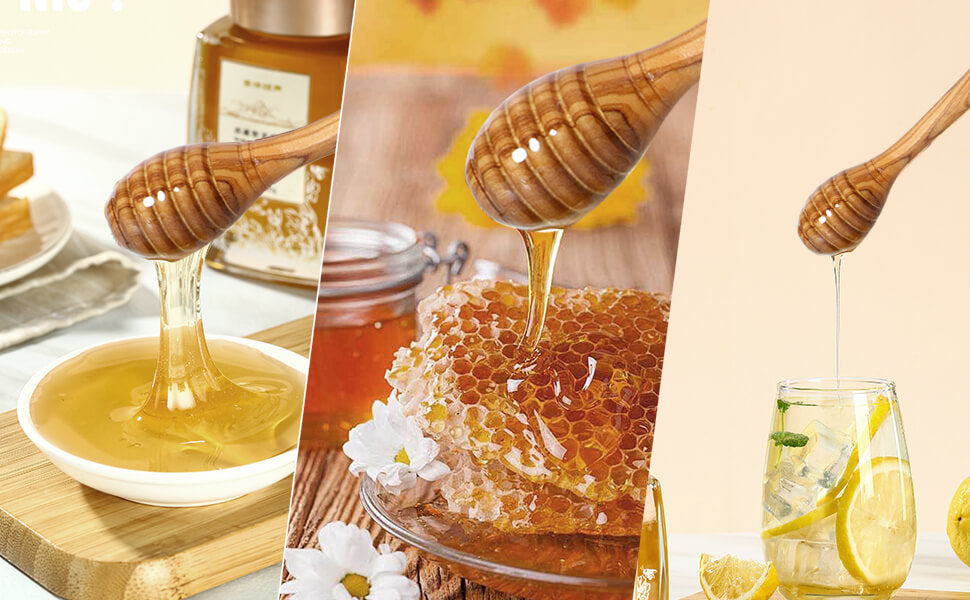 traditional olive honey dippers durable & warp resistant, preserves honey purity, 1pcs, 6.3 inch traditional olive honey dippers durable & warp resistant, preserves honey purity, 1pcs, 6.3 inch